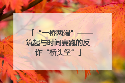 “一桥两端”——筑起与时间赛跑的反诈“桥头堡”