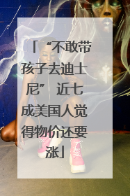 “不敢带孩子去迪士尼” 近七成美国人觉得物价还要涨