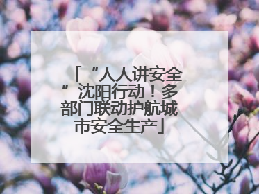 “人人讲安全”沈阳行动！多部门联动护航城市安全生产