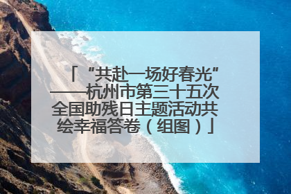 “共赴一场好春光”——杭州市第三十五次全国助残日主题活动共绘幸福答卷（组图）