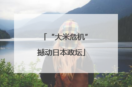 “大米危机”撼动日本政坛