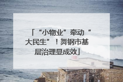 “小物业”牵动“大民生”！舞钢市基层治理显成效