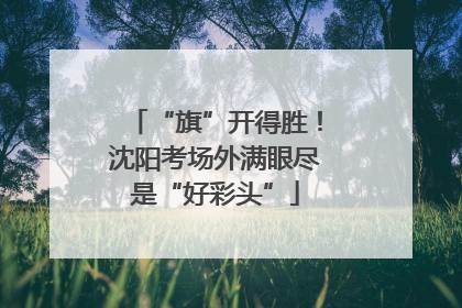 “旗”开得胜！沈阳考场外满眼尽是“好彩头”
