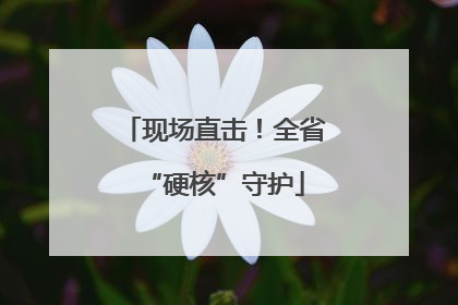 现场直击！全省“硬核”守护