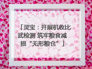 灵宝：开展机收比武检测 筑牢粮食减损“无形粮仓”