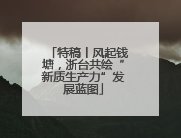 特稿丨风起钱塘，浙台共绘“新质生产力”发展蓝图