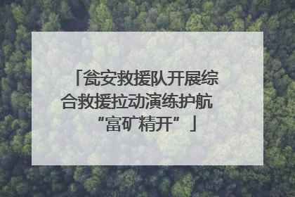 瓮安救援队开展综合救援拉动演练护航“富矿精开”