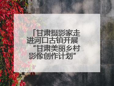 甘肃摄影家走进河口古镇开展“甘肃美丽乡村影像创作计划”系列活动调研