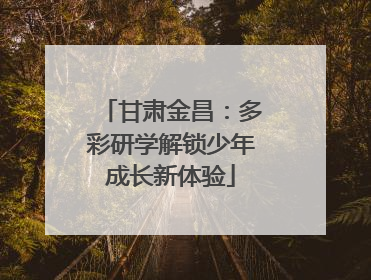 甘肃金昌：多彩研学解锁少年成长新体验