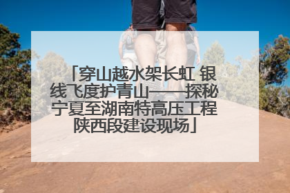 穿山越水架长虹 银线飞度护青山——探秘宁夏至湖南特高压工程陕西段建设现场