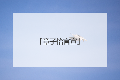 章子怡官宣