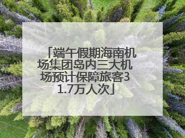 端午假期海南机场集团岛内三大机场预计保障旅客31.7万人次