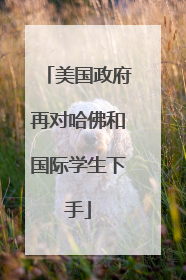 美国政府再对哈佛和国际学生下手