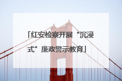 红安检察开展“沉浸式”廉政警示教育