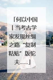 何以中国丨当考古学家发现丝绸之路“复制粘贴”版驼夫……