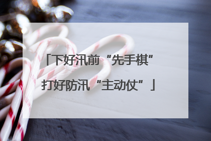 下好汛前“先手棋” 打好防汛“主动仗”