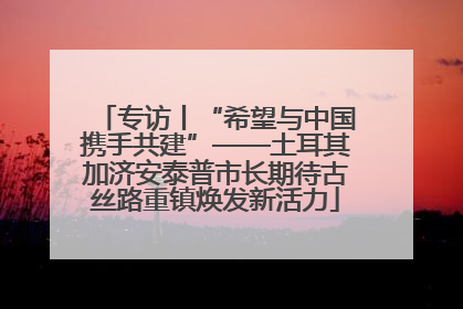 专访丨“希望与中国携手共建”——土耳其加济安泰普市长期待古丝路重镇焕发新活力