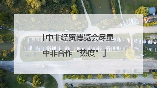 中非经贸博览会尽显中非合作“热度”