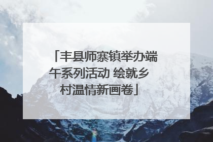 丰县师寨镇举办端午系列活动 绘就乡村温情新画卷
