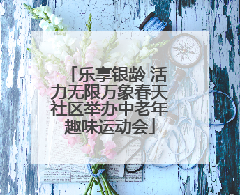 乐享银龄 活力无限万象春天社区举办中老年趣味运动会