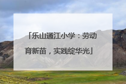 乐山通江小学：劳动育新苗，实践绽华光
