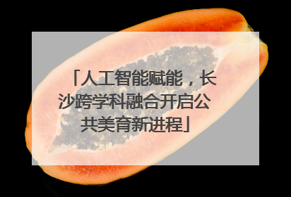 人工智能赋能，长沙跨学科融合开启公共美育新进程