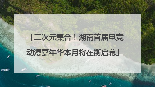二次元集合！湖南首届电竞动漫嘉年华本月将在衡启幕