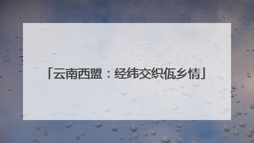 云南西盟：经纬交织佤乡情