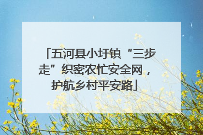 五河县小圩镇“三步走”织密农忙安全网，护航乡村平安路