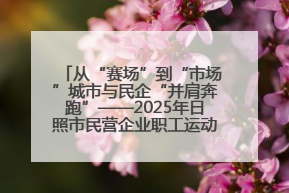 从“赛场”到“市场”城市与民企“并肩奔跑”——2025年日照市民营企业职工运动会亮点观察