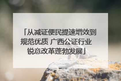 从减证便民提速增效到规范优质 广西公证行业锐意改革蓬勃发展