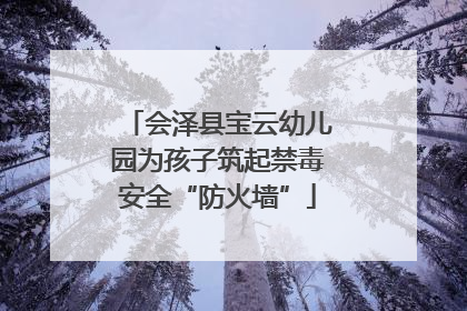 会泽县宝云幼儿园为孩子筑起禁毒安全“防火墙”