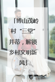 博山茂岭村“三堂”并蒂，解锁乡村文明新风