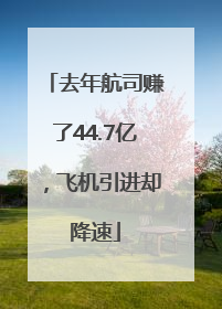去年航司赚了44.7亿，飞机引进却降速