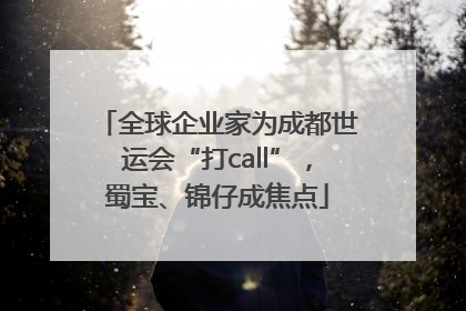 全球企业家为成都世运会“打call”，蜀宝、锦仔成焦点