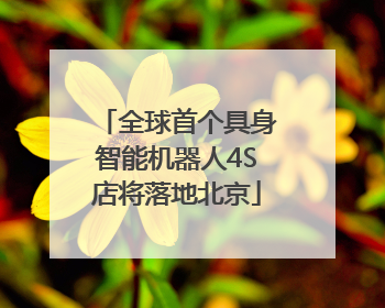 全球首个具身智能机器人4S店将落地北京