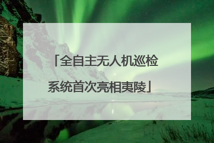 全自主无人机巡检系统首次亮相夷陵