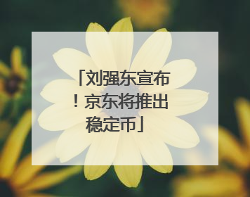 刘强东宣布！京东将推出稳定币