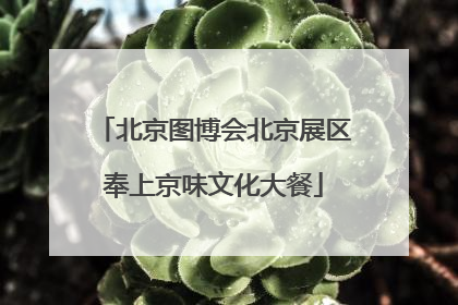 北京图博会北京展区奉上京味文化大餐