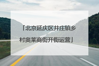北京延庆区井庄镇乡村奥莱商街开街运营