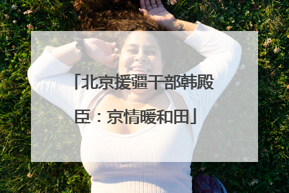 北京援疆干部韩殿臣：京情暖和田