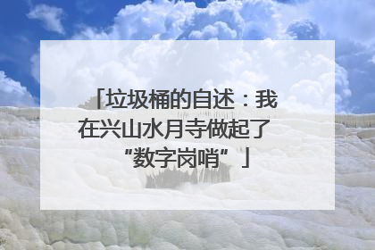 垃圾桶的自述：我在兴山水月寺做起了“数字岗哨”