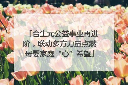 合生元公益事业再进阶，联动多方力量点燃母婴家庭“心”希望