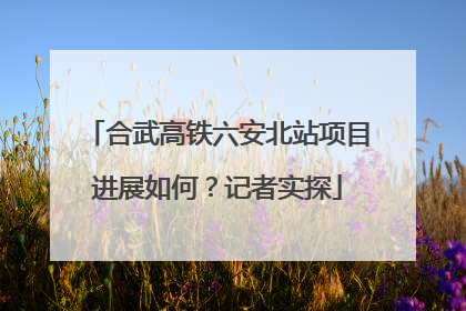 合武高铁六安北站项目进展如何？记者实探
