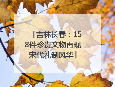 吉林长春：158件珍贵文物再现宋代礼制风华