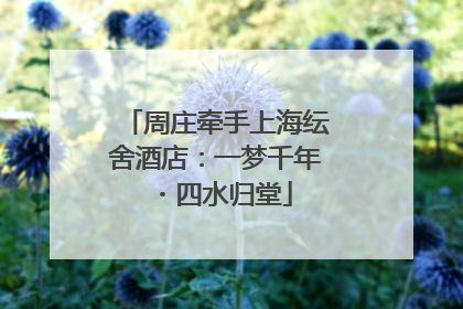 周庄牵手上海纭舍酒店：一梦千年・四水归堂