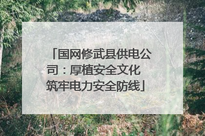 国网修武县供电公司：厚植安全文化 筑牢电力安全防线