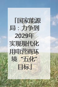 国家能源局：力争到2029年实现现代化用电营商环境“五化”目标