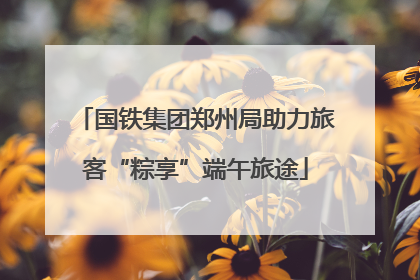 国铁集团郑州局助力旅客“粽享”端午旅途