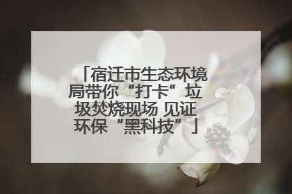 宿迁市生态环境局带你“打卡”垃圾焚烧现场 见证环保“黑科技”